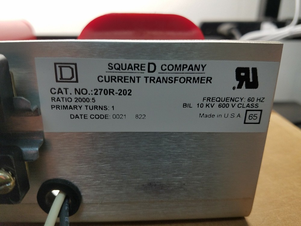 Square D 270R-202 Current Transformer.