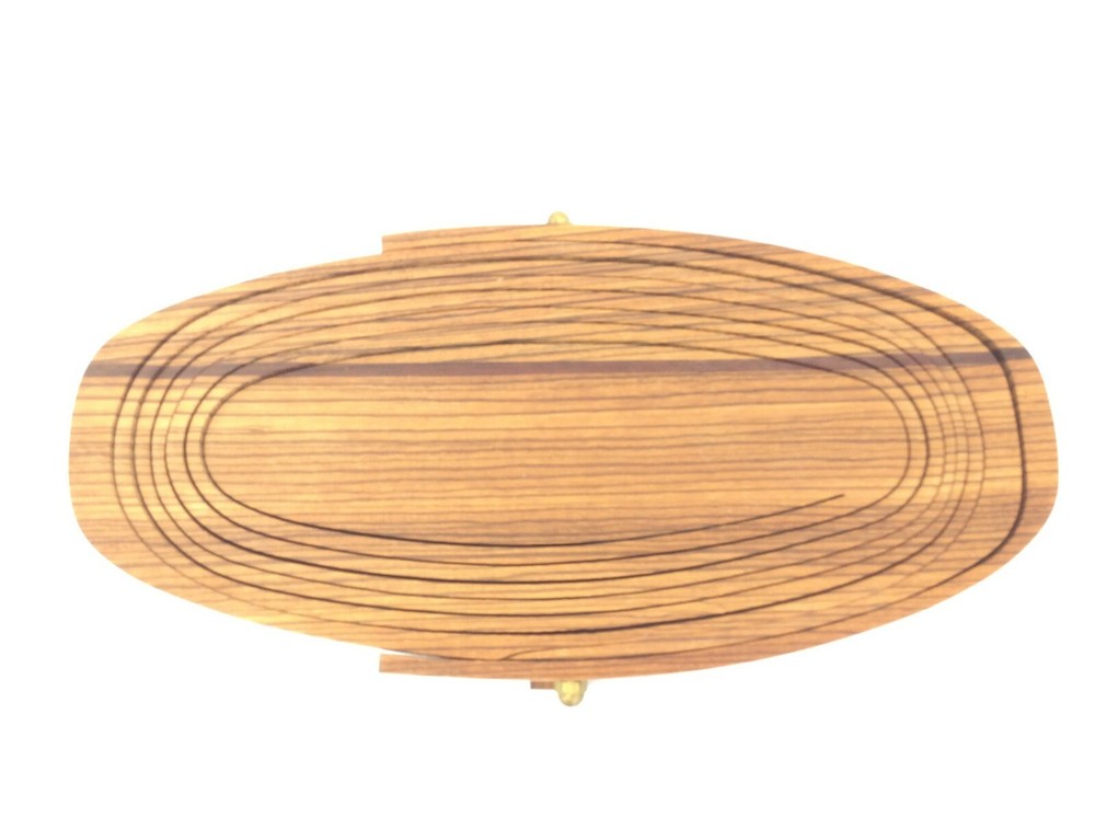 Folding Collapsible Signed Deep Spring Brass Bolt Decorative Basket Used