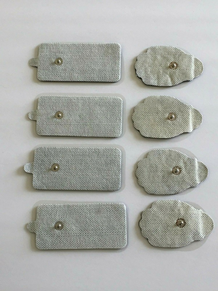 Electrode Pulse Digital Massager Re-Usable 8-pack Self-Adhesive Button Pads