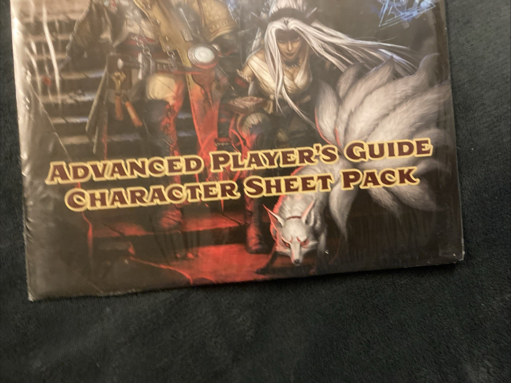Pathfinder Advanced Player’s Guide Character Sheet Pack Sealed 2nd Ed.