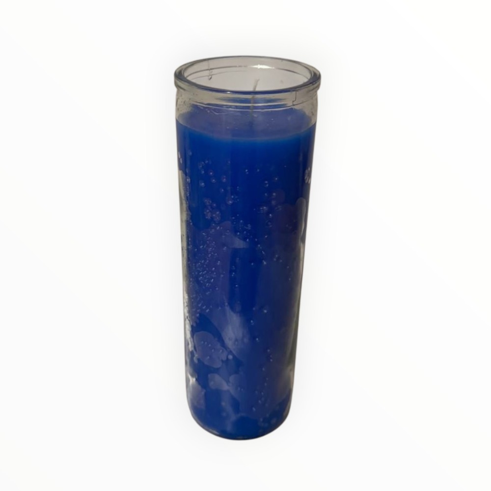 7 Day Plain Candle Blue