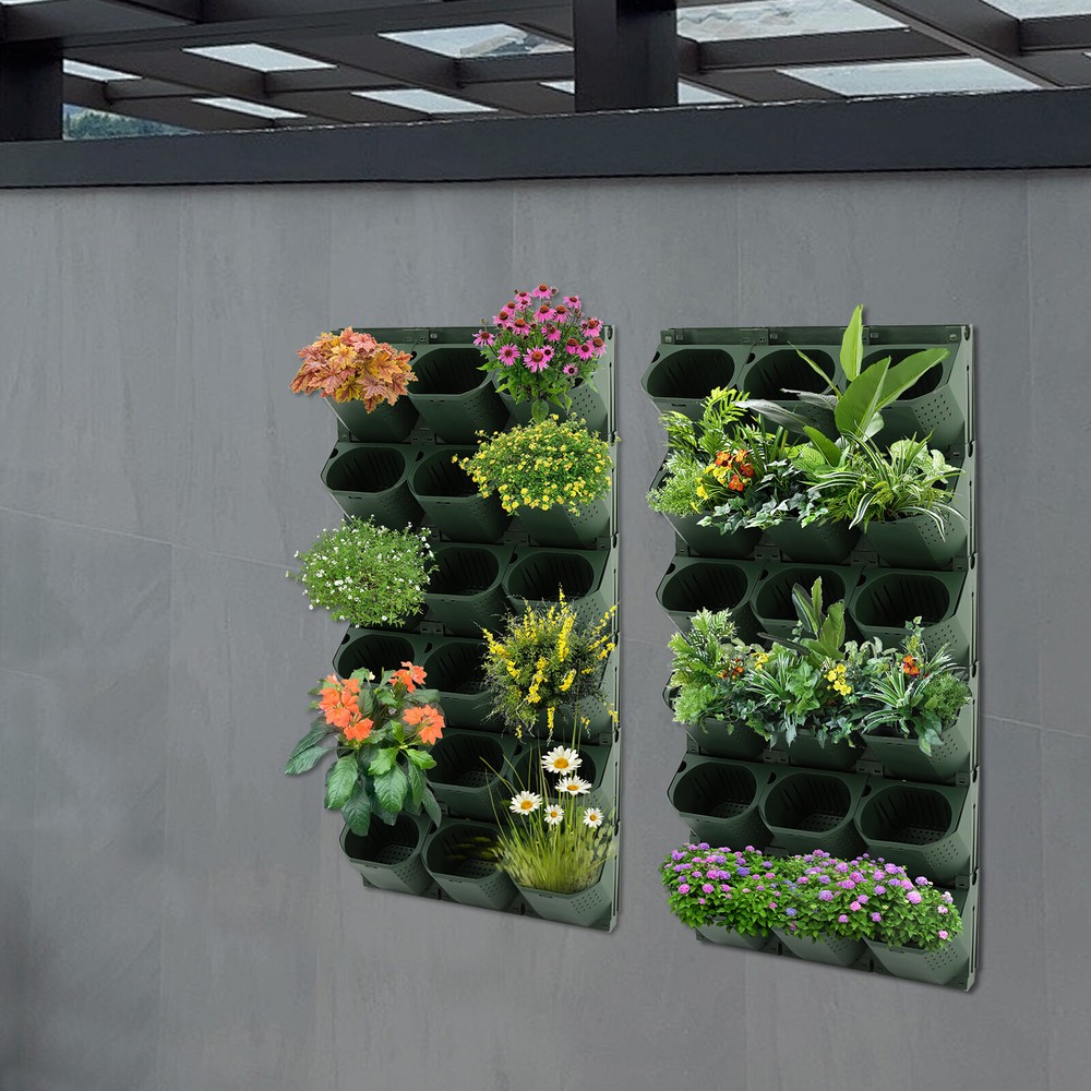 Vertical Wall Planter with 36 Pots - Space-Saving Garden Solution
