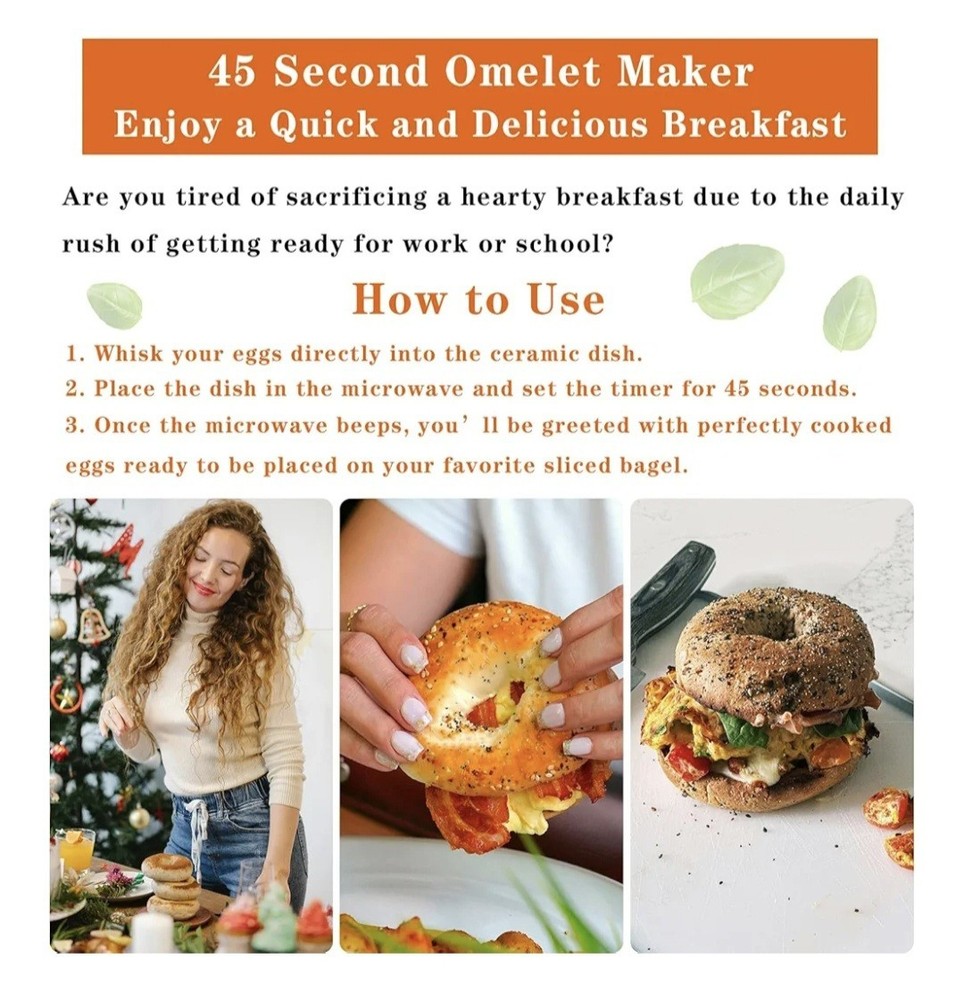 45-Second Ceramic Microwave Egg Maker