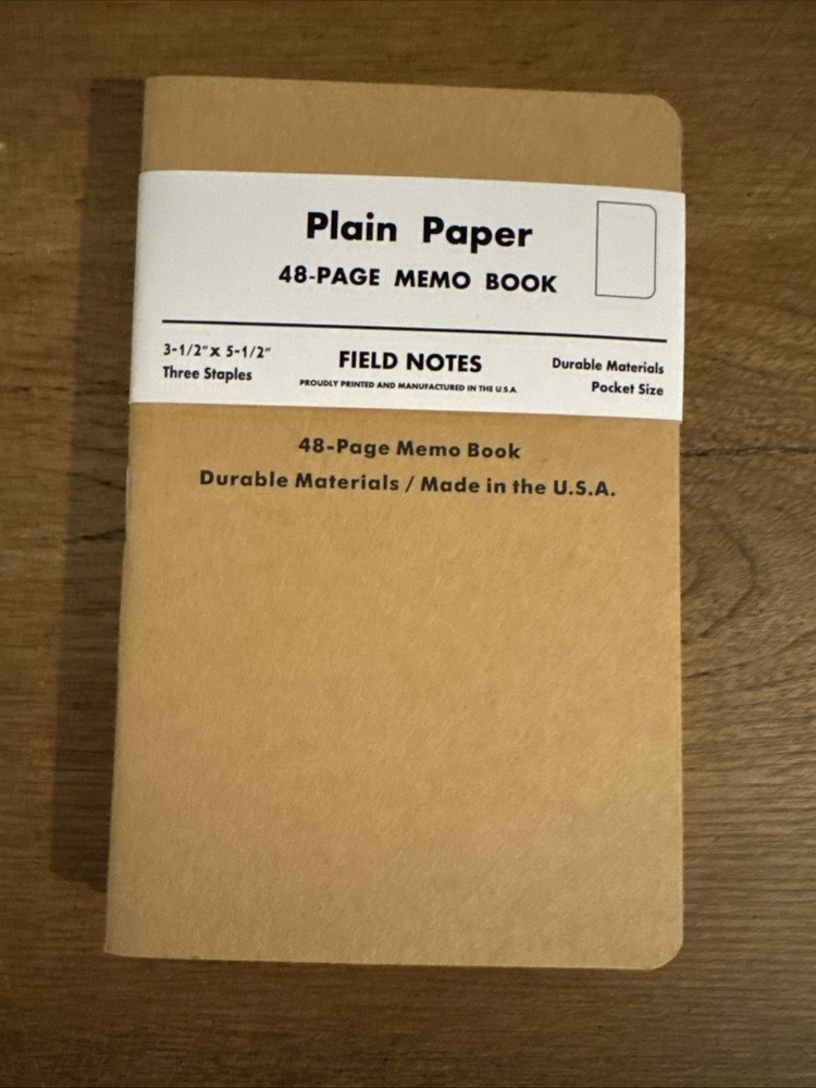 Three-Pack Notebooks (Plain Paper) 3.5 x 5.5