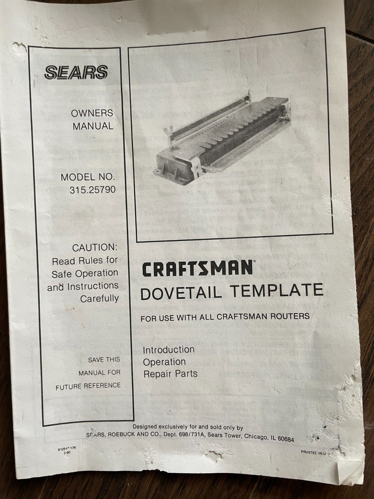 Dovetail Template