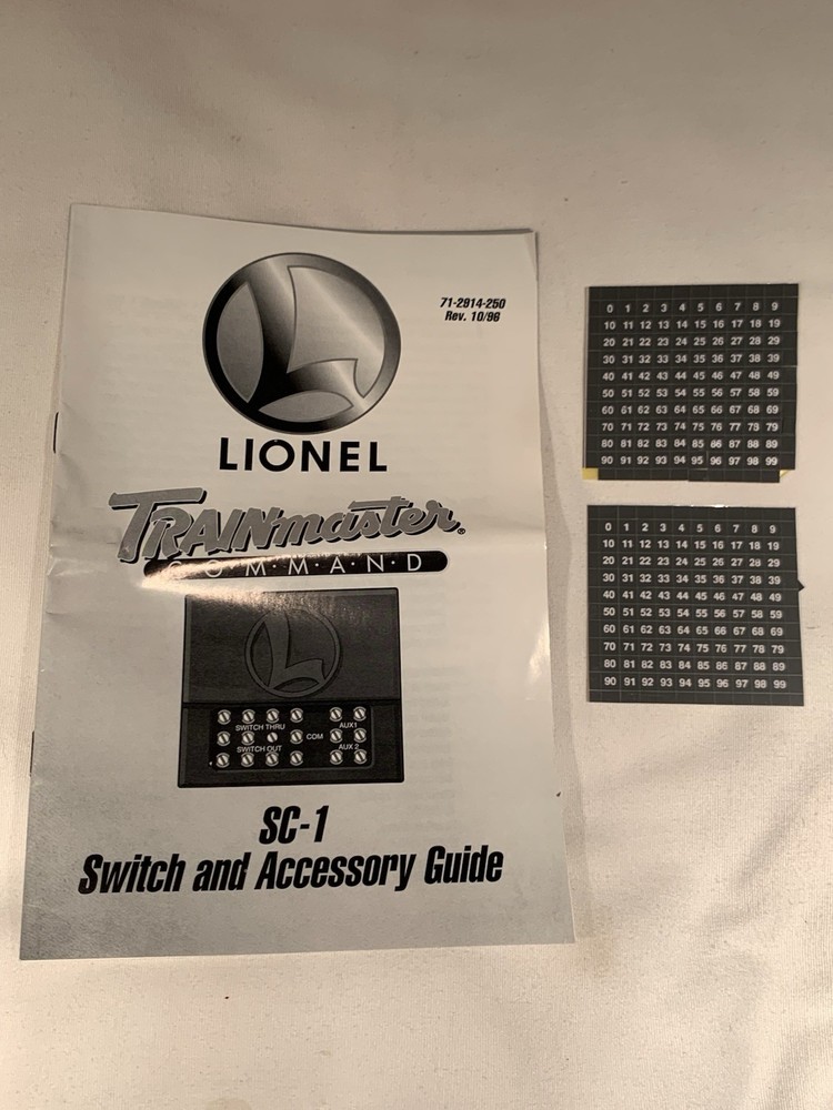 LIONEL TRAINMASTER COMMAND SC-1 SWITCH & ACCESSORY CONTROLLER TMCC 6-12914