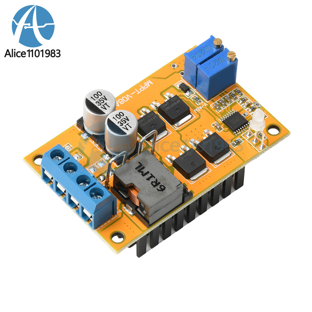 DC8-28V 5A 100W MPPT Solar Charging Panel Regulator Controller 9V 12V 24V Switch