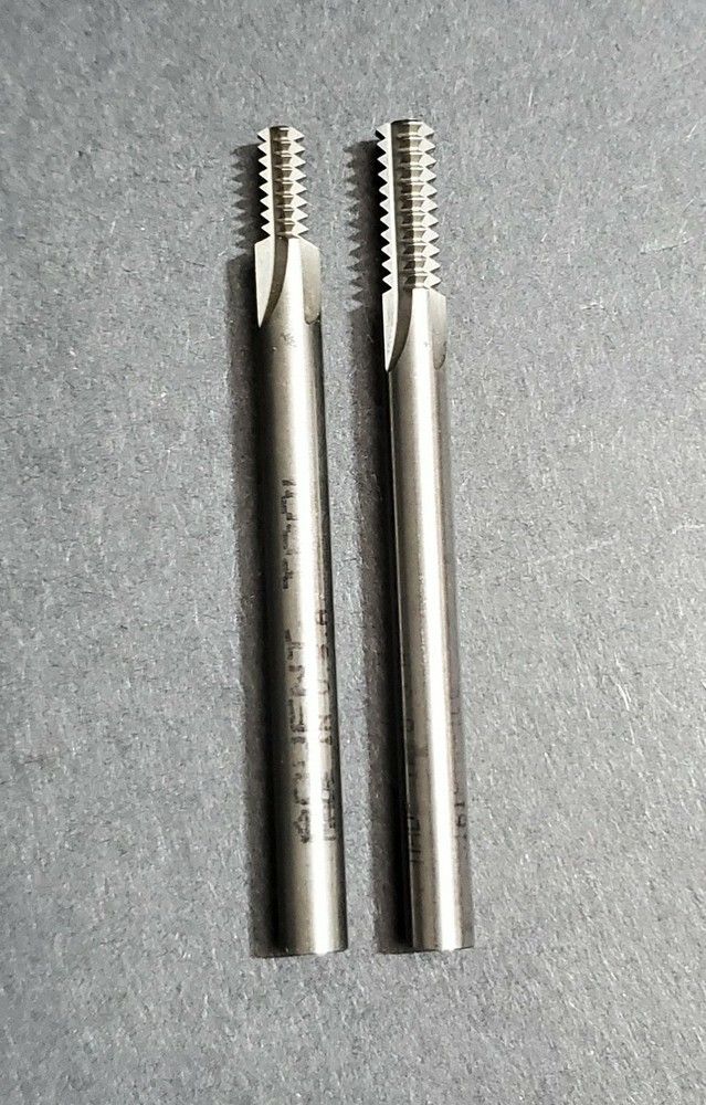 2 NICE! Advent Tool Solid Carbide Thread Mill 18 & 20 TPI Machinist Pitch ¼ Sh.