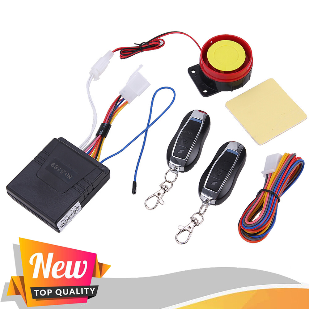 Motorcycle Bike Security Alarm System Anti-theft Remote Control Engine Start