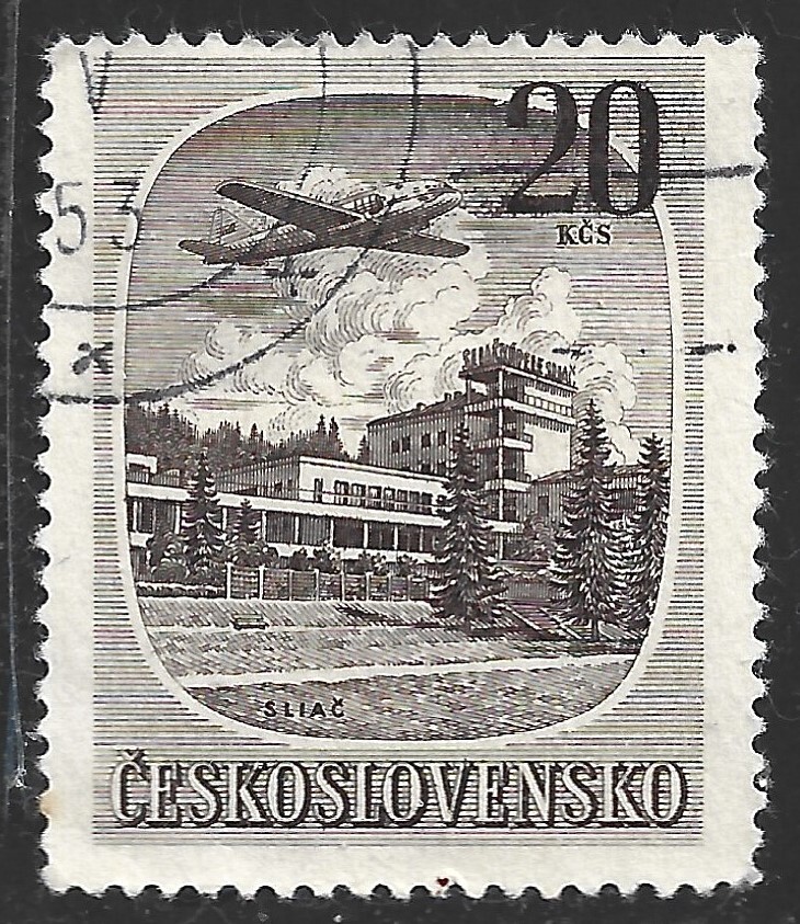Czechoslovakia, Scott #C39, 20k Silac, Used