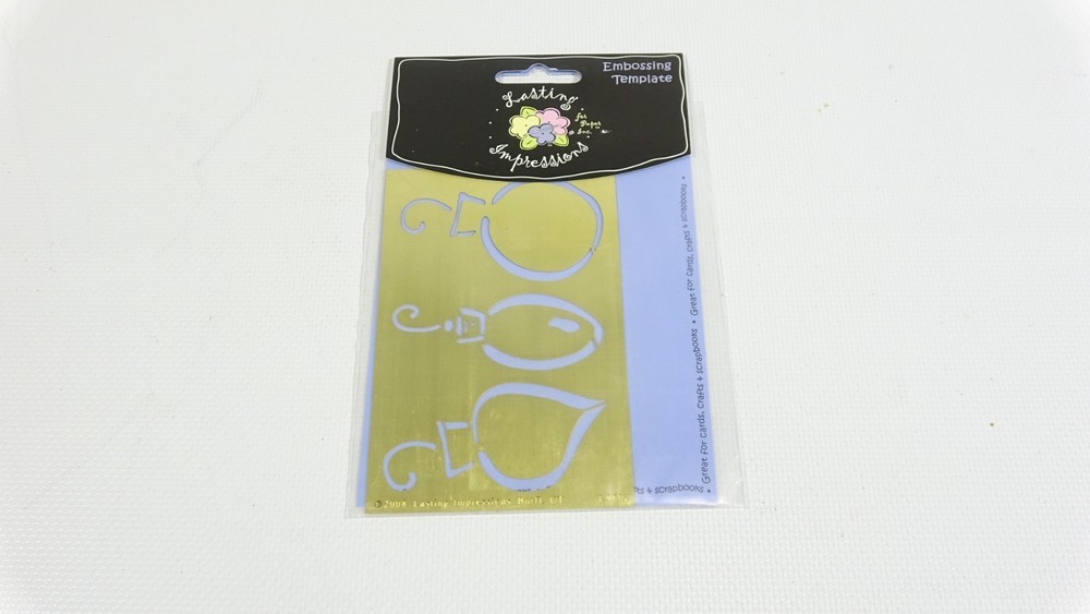 Three Ornaments Lasting Impressions Embossing Stencil Template - L9602 - 2008