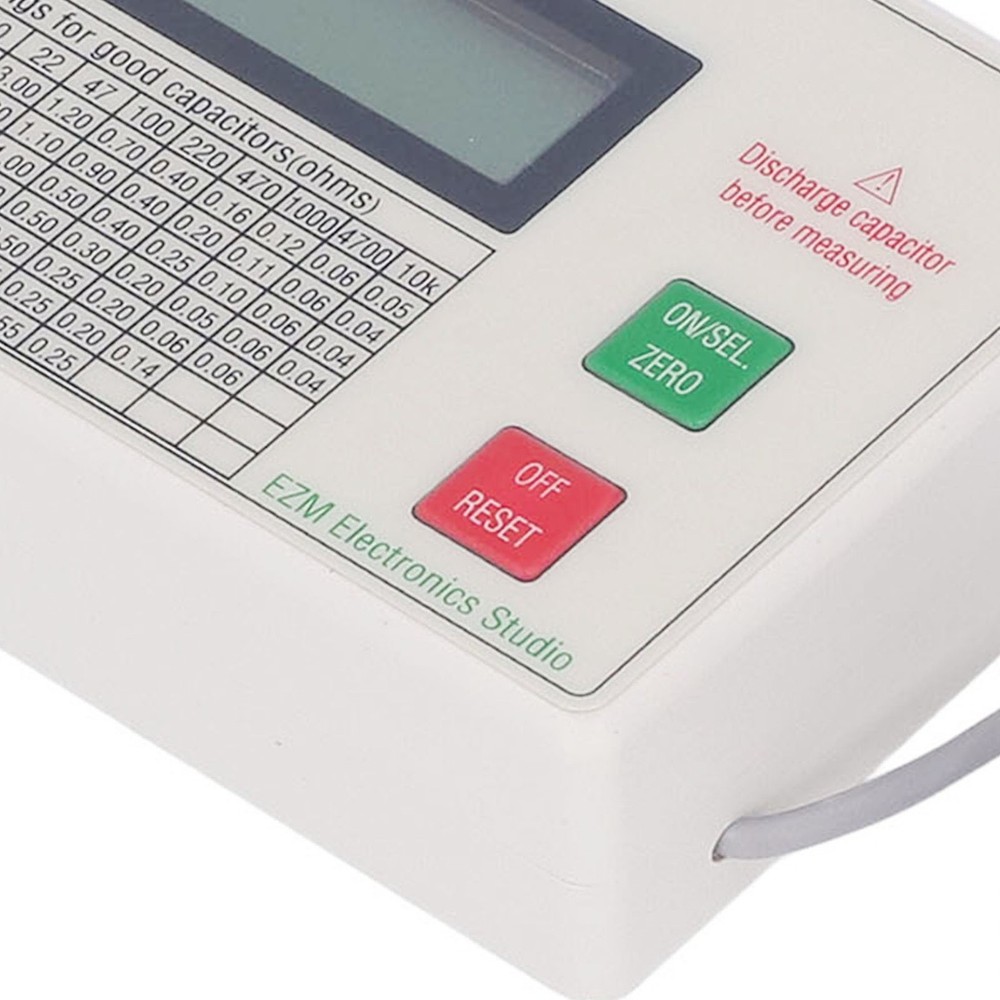 Handheld Capacitor Tester High Accuracy Smart Shutdown Function ABS