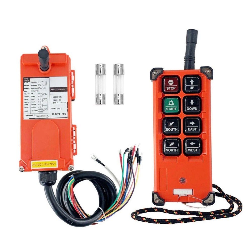 F21-E1B Transmitter+Receiver 12-72V Wireless  Remote Control For Hoist Crane