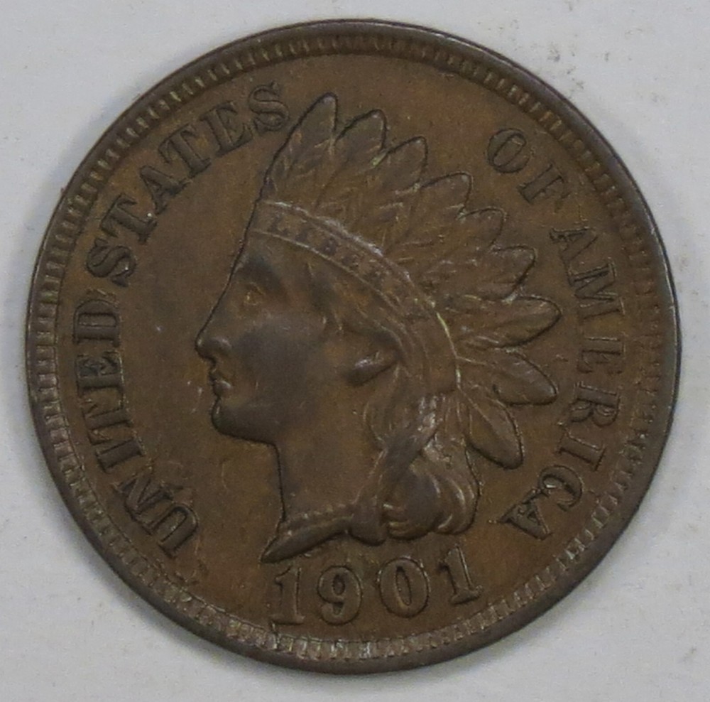 1901 Indian Cent AU