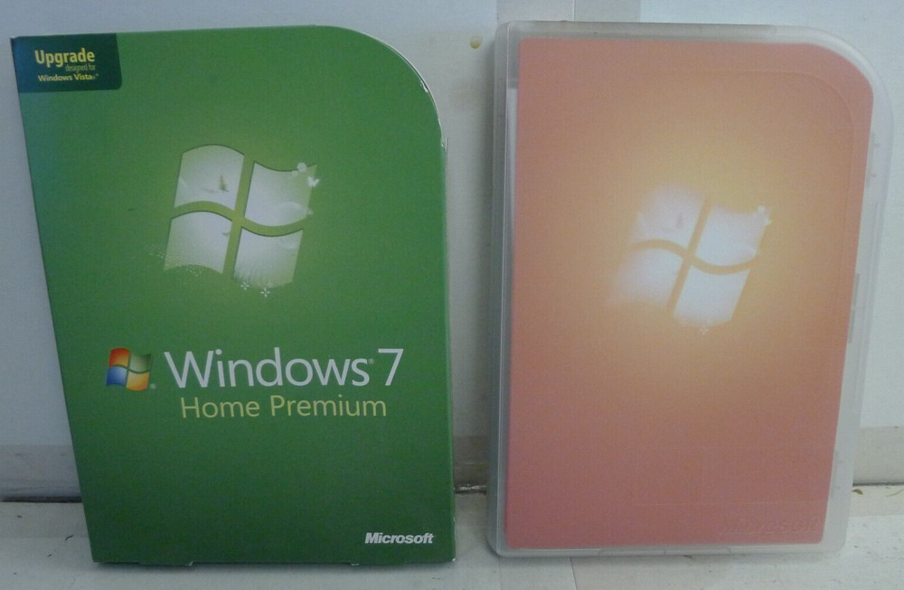 Microsoft Windows 7 Home Premium Upgrade COMPLETE Retail Version +Key Code