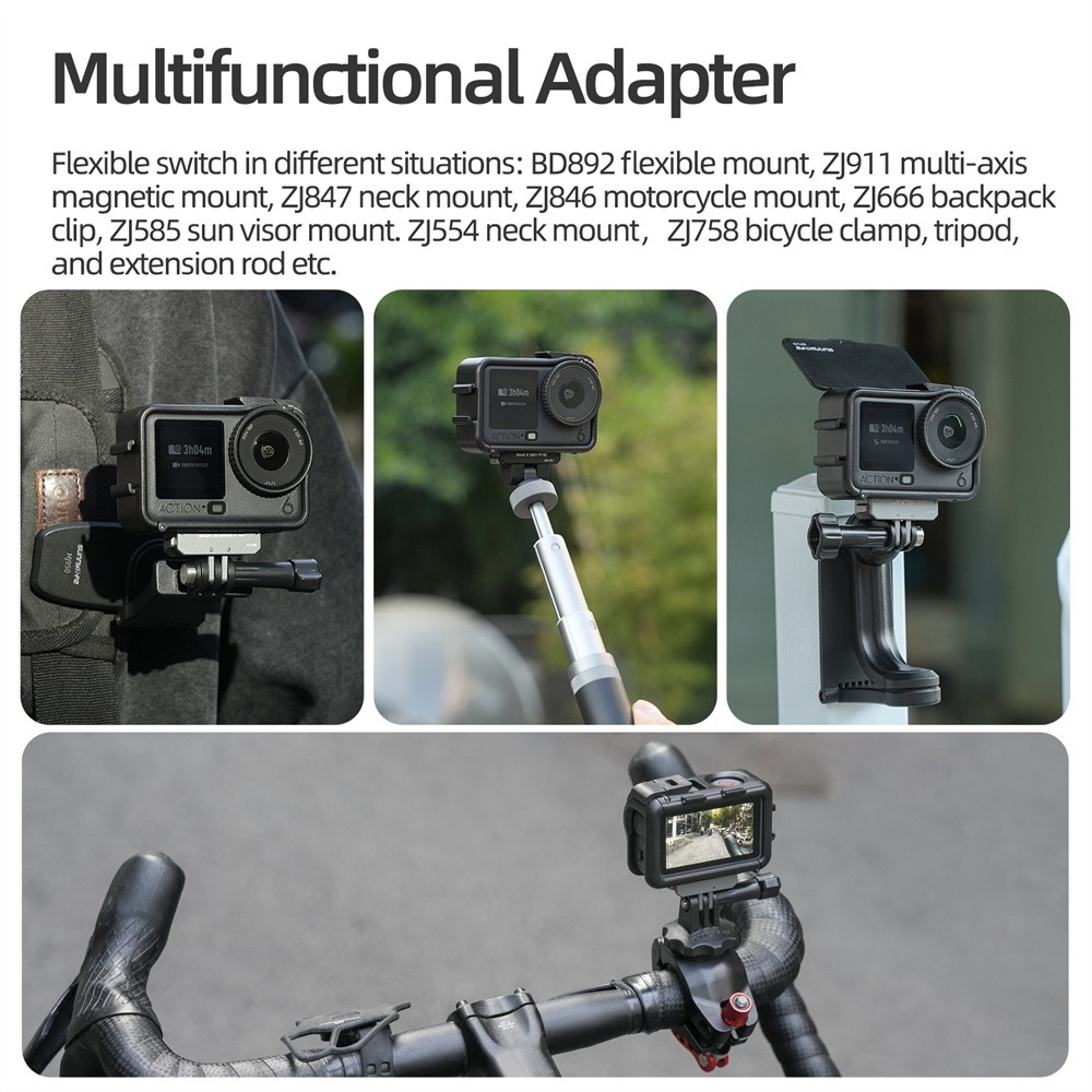 Camera Lens Hood & Shockproof Protector 2-in-1 Accessory for DJI Action 6