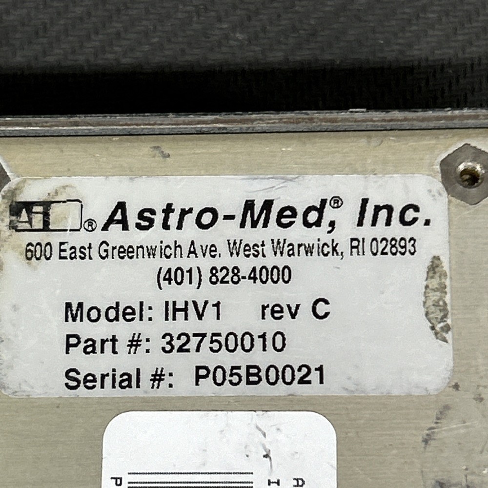 Astro-Med IHV1 Rev C Chart Recorder Module Unit 1