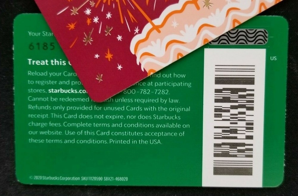 Starbucks Card 6185 - Sparkle Cake 2020