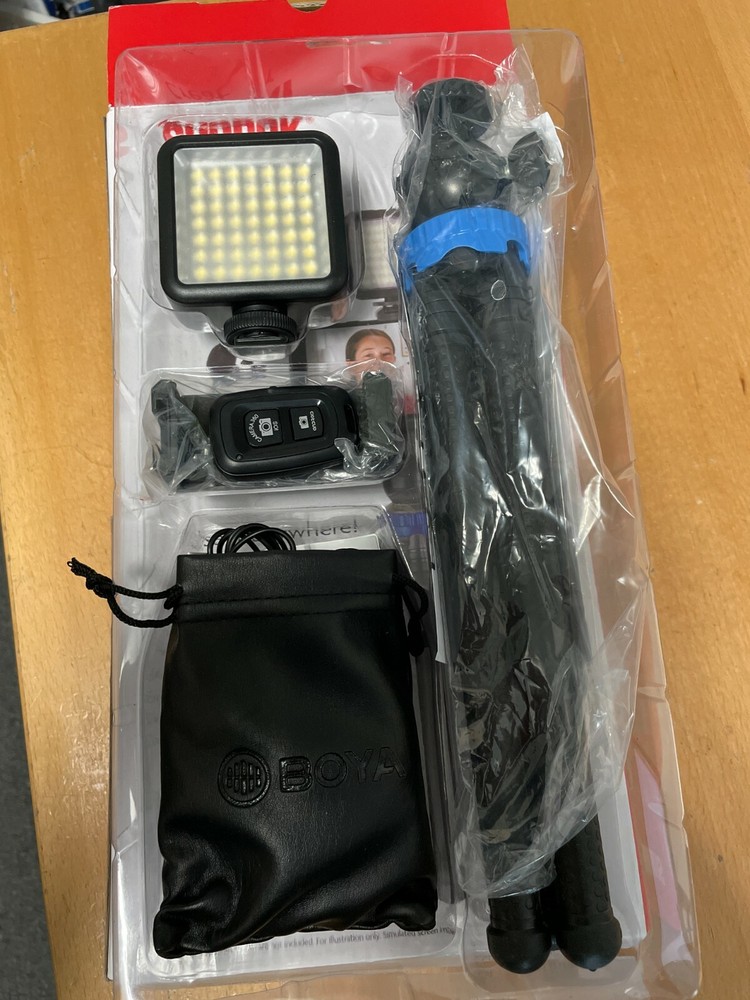 Sunpak Creator Vlogging Kit with Bluetooth Remote and Boya Microphone