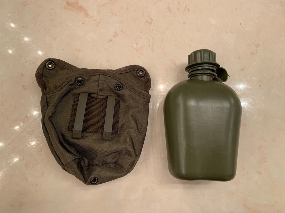 Austrian canteen and belt pouch 