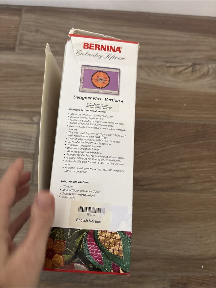 Bernina Embroidery Software CD And Manuals Version 4