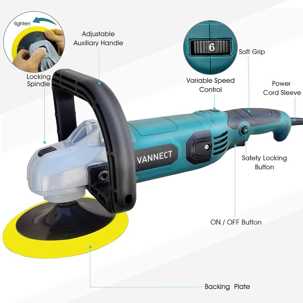 Vannect 7” Polisher/sander