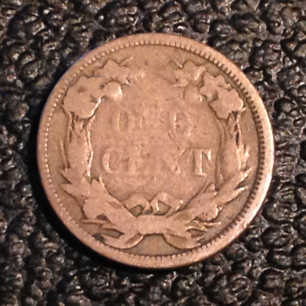 1858 US Flying Eagle Cent cd -