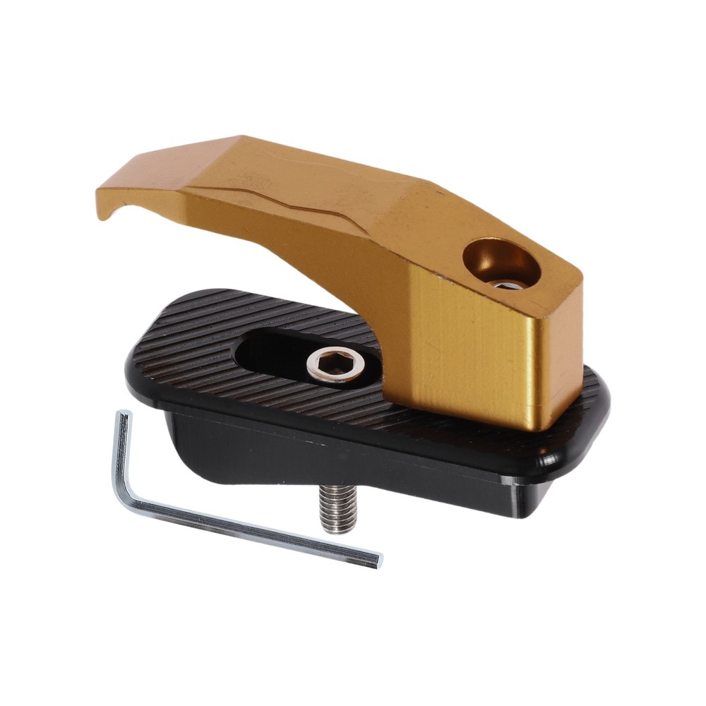 Alluper Alloy Motorcycle Hook for Minio Rectangular 1 Set Earth Yellow