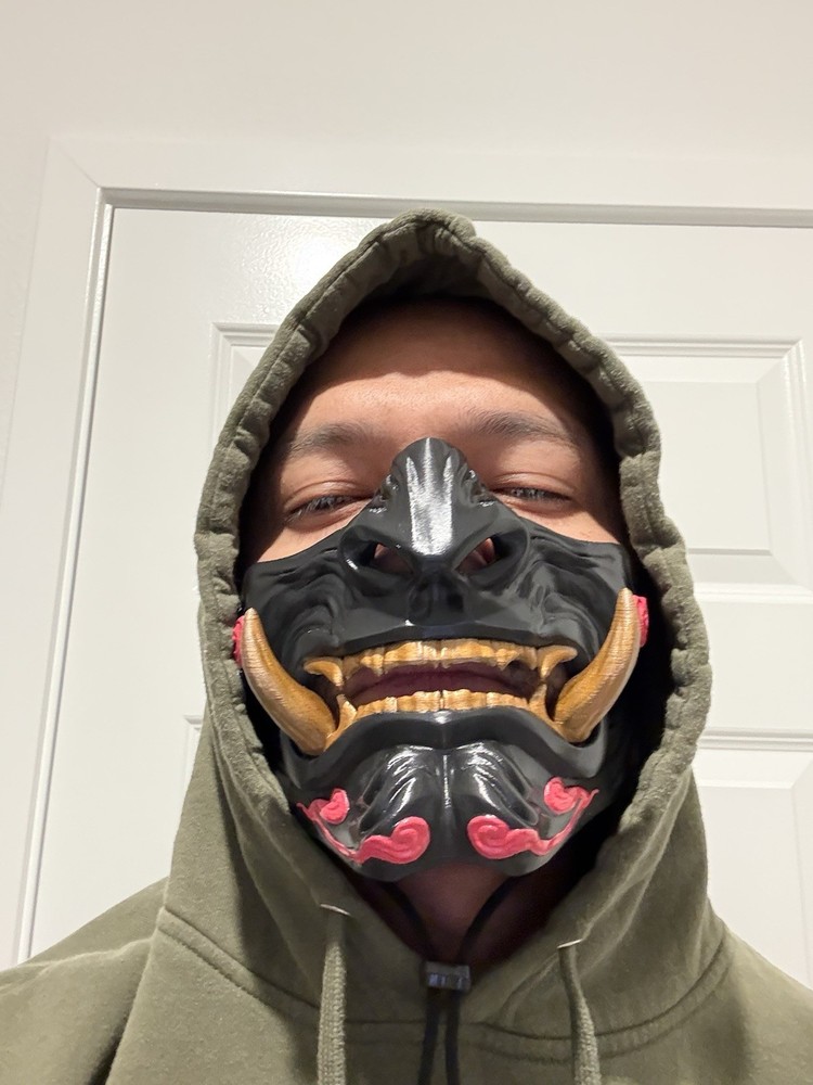 3D Printed Oni Mask Samurai Mask