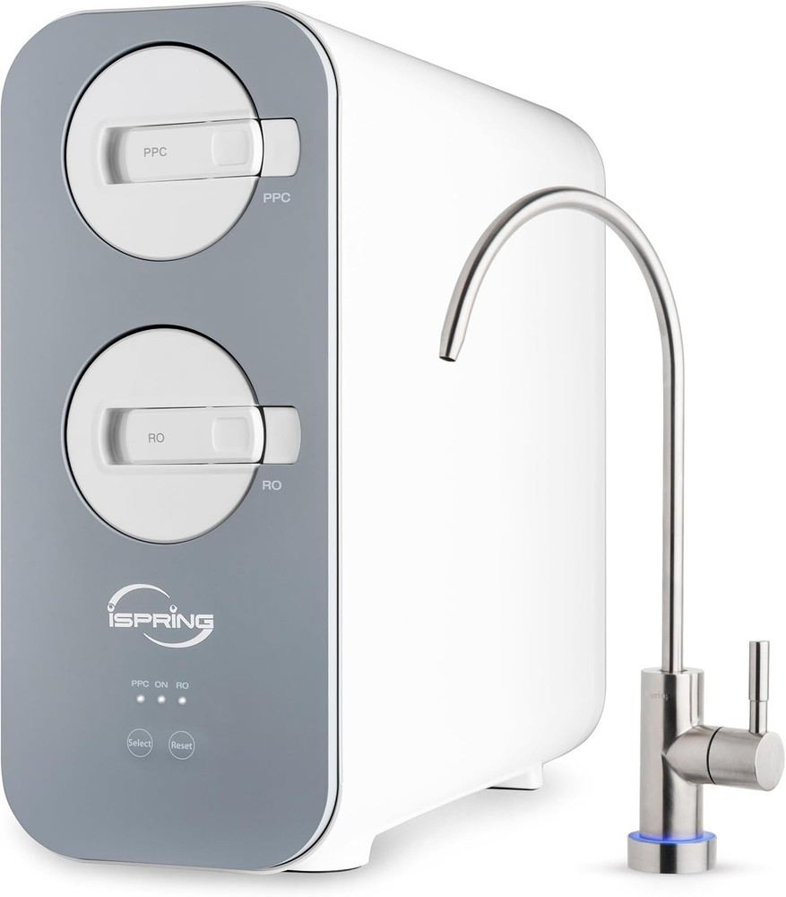 iSpring RO800G Tankless Reverse Osmosis System, 800 GPD Under Sink Filter NEW