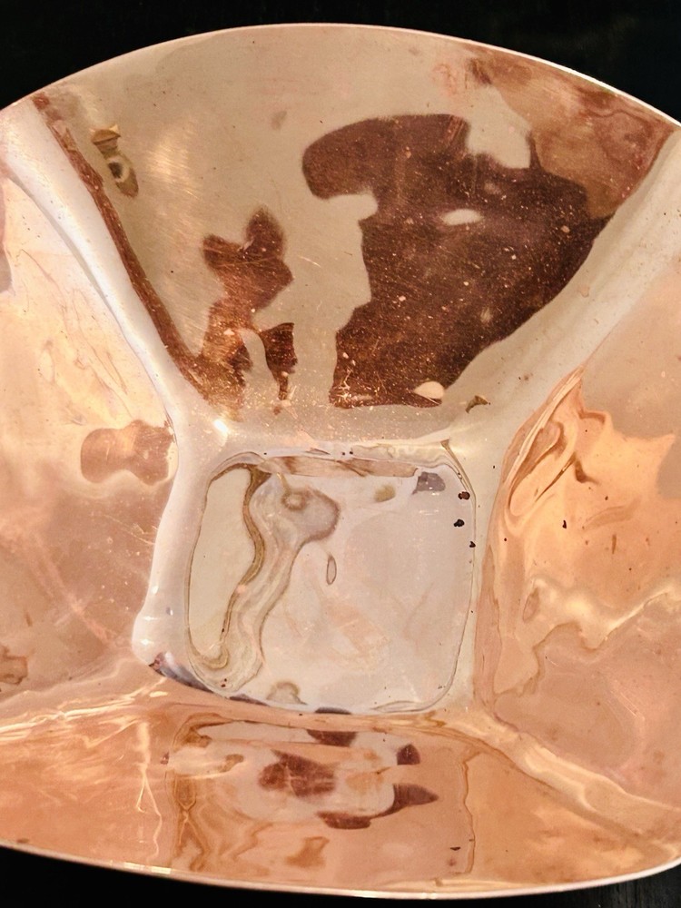 Rare Simon Pearce 6” Copper Square Bowl