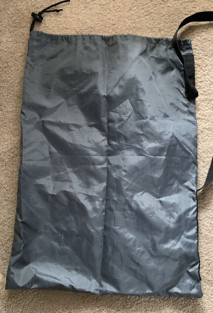 Eddie Bauer Lightweight Nylon Bag Drawstring~Duffle Style~One Strap~Charcoal