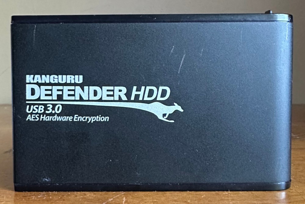 Kanguru 1TB Defender HDD300/SDD300 AES USB3 Secure Data Encrypted External Drive