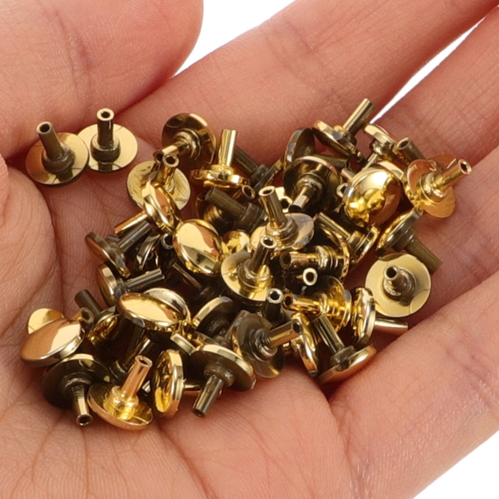 200Pcs Gold Plastic Clock Second Hand Caps Quartz Wall Clock Replacement Parts