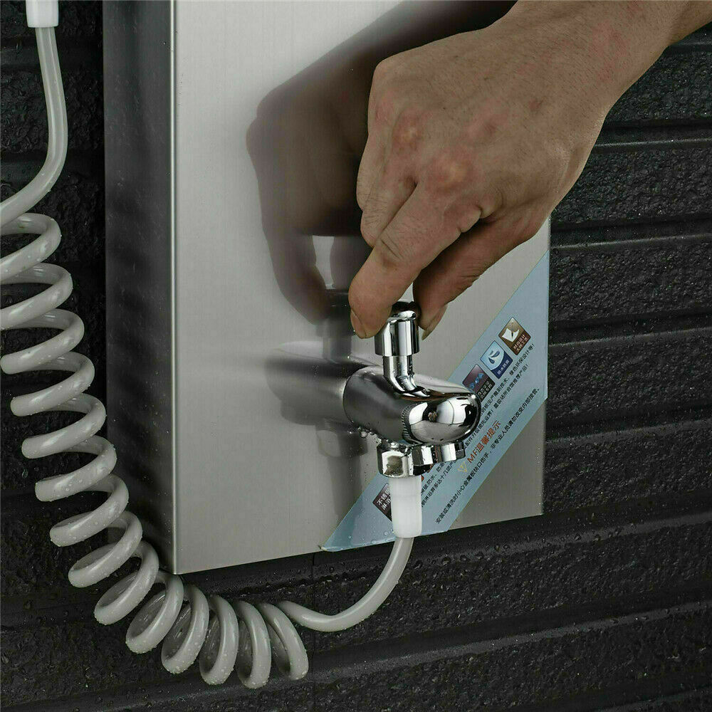 ELLO&ALLO Rainfall Waterfall Shower Panel Tower Rain Massage System Body Spa Jet