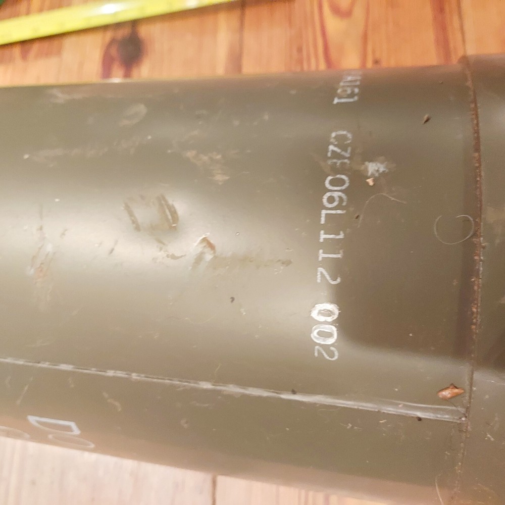 Cylindrical Ammunition Container Empty Military Surplus