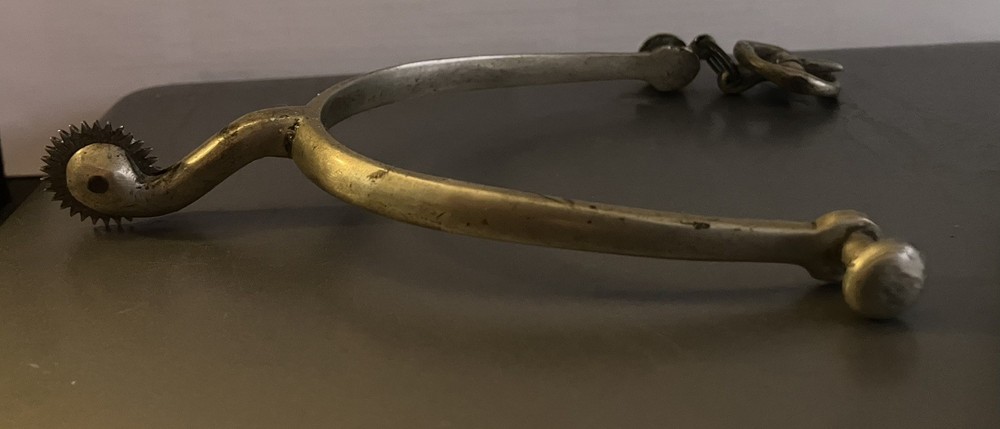 Vintage Riding Spur- Solid Nickel -