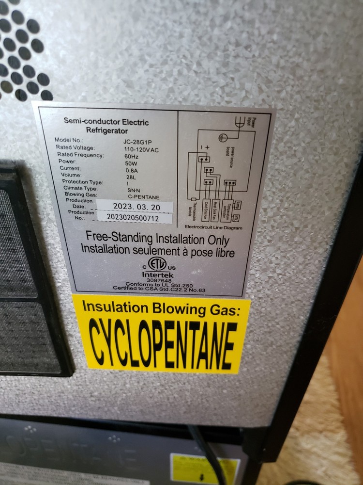 wine fridge used