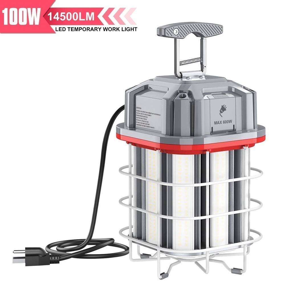 100W LED Temporary Work Light ETL Listed Linkable Construction Job Site Light