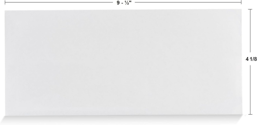 Self-Adhesive Security Envelope Pack - 100 Windowless Envelopes for Safe Mailing
