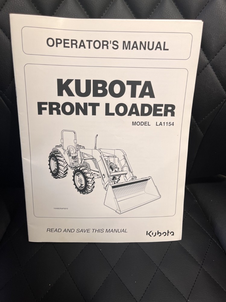 KUBOTA-Front Loader-Model LA1154-Operator's Manual