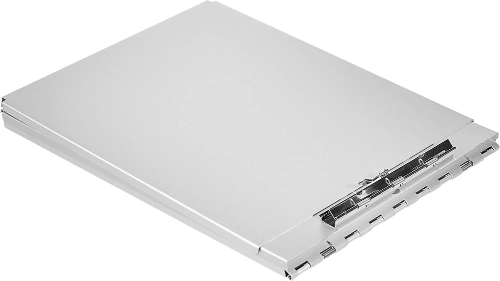 Aluminum Form Holder Storage Clipboard, 12.5" X 9" Silver