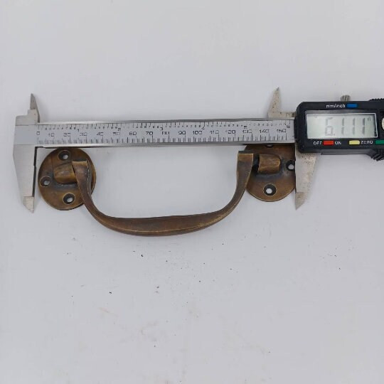 brass large sea chest Box Handle 16 cm heavy strong Solid Pulls Trunk Old Style