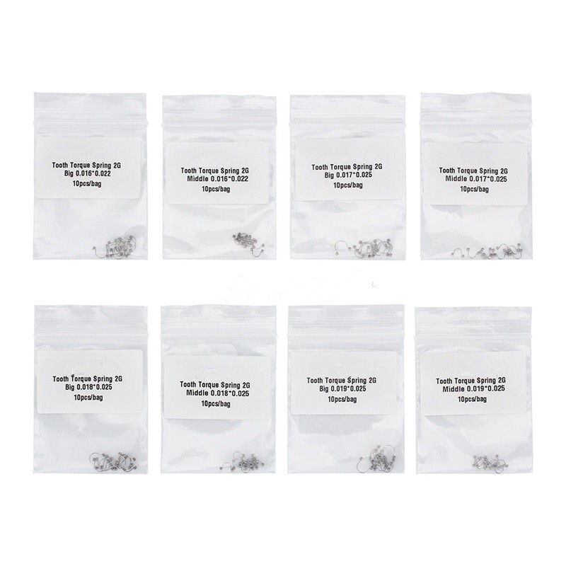 20 Packs Dental Orthodontic Anterior Teeth Torque Spring Rectangular Arch Wire