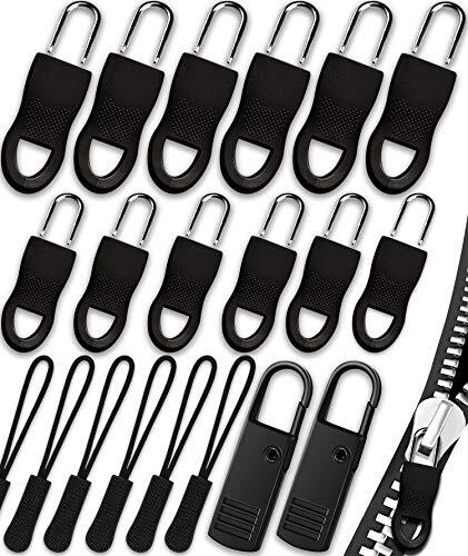 Zipper Pulls Fixer Extension Zipper Tab Tag Replacement For Bag 20 Pcs