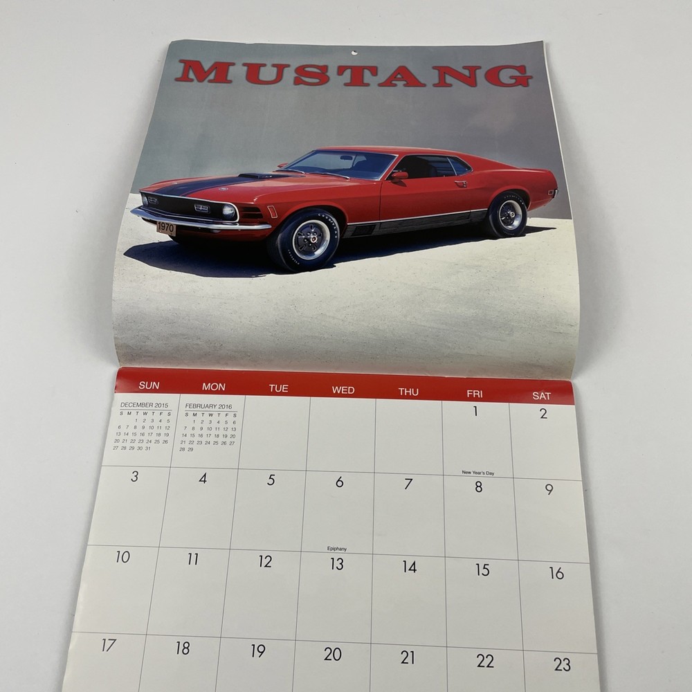 VINTAGE MUSTANGS - 2016 Wall Calendar