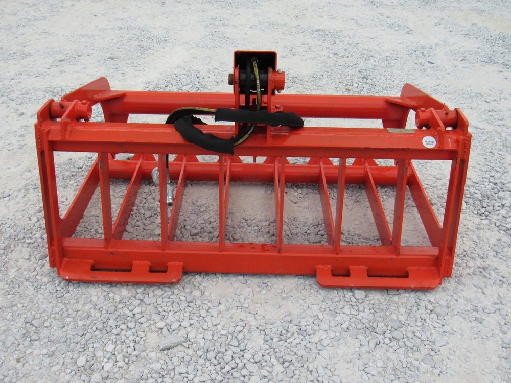 48" Root Grapple and 42" Long Pallet Forks Quick Attach Attachment Combo Package