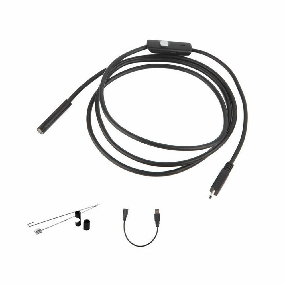 7mm Endoscope Camera Flexible IP67 Waterproof Micro USB Inspection Borescope Cam