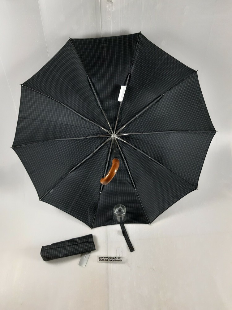 Unisex Mini Umbrella - Automatic - 10 Studs - Black/Grey - 2532-1 - Rainbow