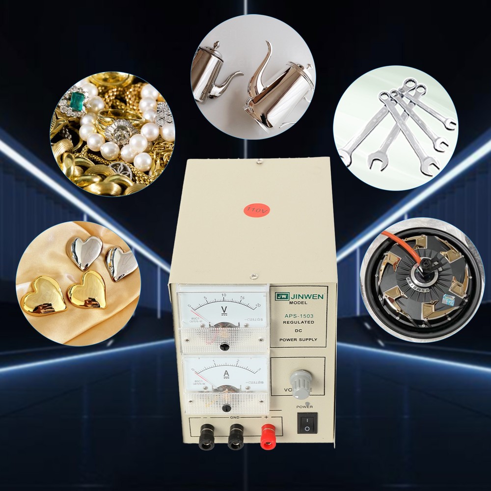 Gold Silver Plating Machine Jewelry Plater Electroplating Kit Processing Tool